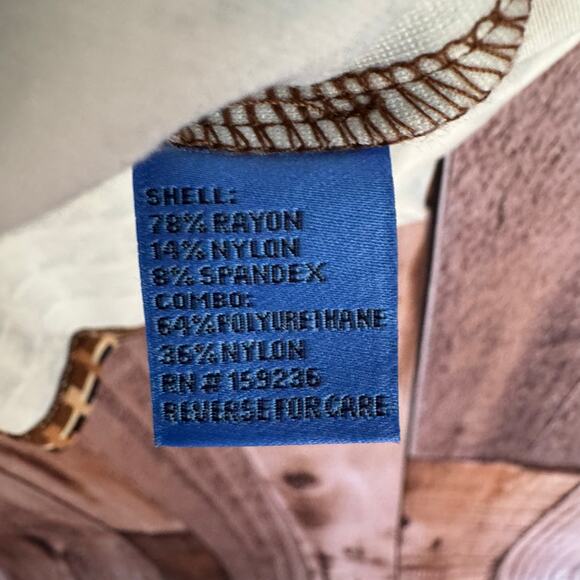 J.McLaughlin Falcon Bainbridge Woven Midi Dress XL Geometric Print Vegan Leather - Picture 8 of 9